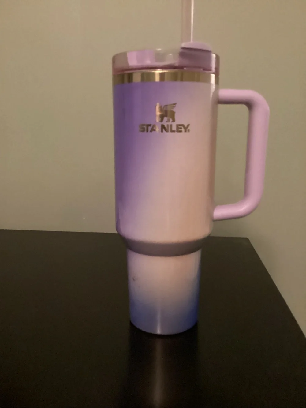 Stanley Lavender to Light Purple Ombre Travel Tumbler with Handle. 40 oz- Straw - Picture 2 of 4